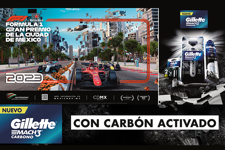 Proyecta Livebrand Gillette Carbón Activado